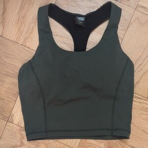 NWOT Sweaty Betty Olive Green Workout Tank with Built-in Bra Size S